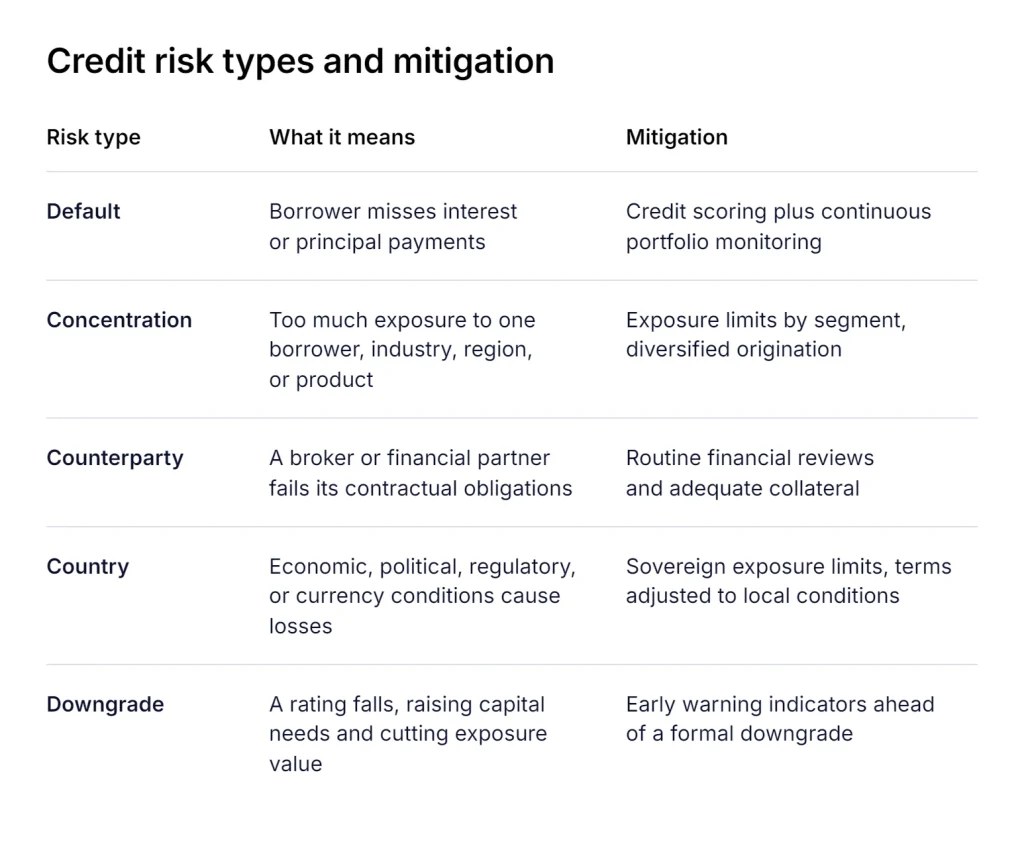 Credit Risk Types