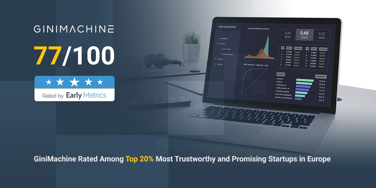 GiniMachine Rated Among Top 20% Most Promising Startups in Europe